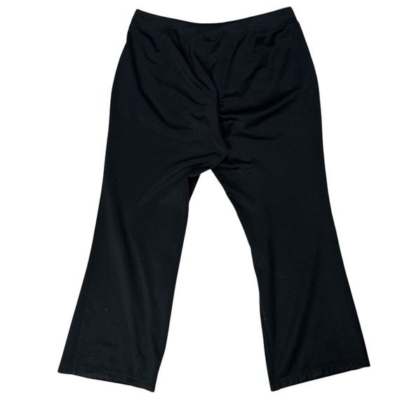 Ralph Lauren‎ Lauren Active Black Athletic Lounge Sweat Pants Plus 1X Cropped - Picture 2 of 11